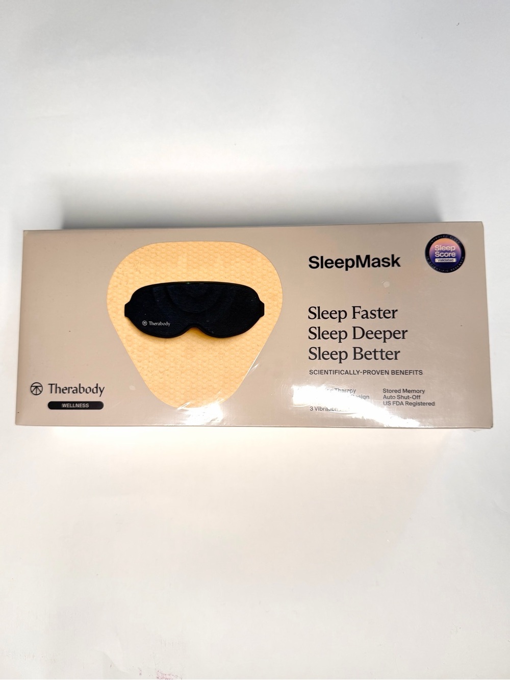Therabody Black Massage Sleep Mask